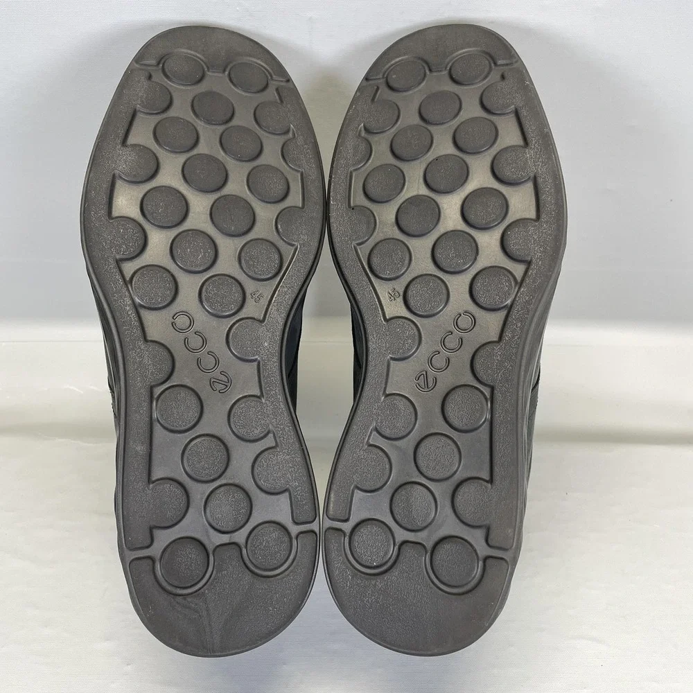 ECCO S Light Hybrid Chukka Boots Mens Size 45 Gray Nubuck Lace Up Casual Shoes